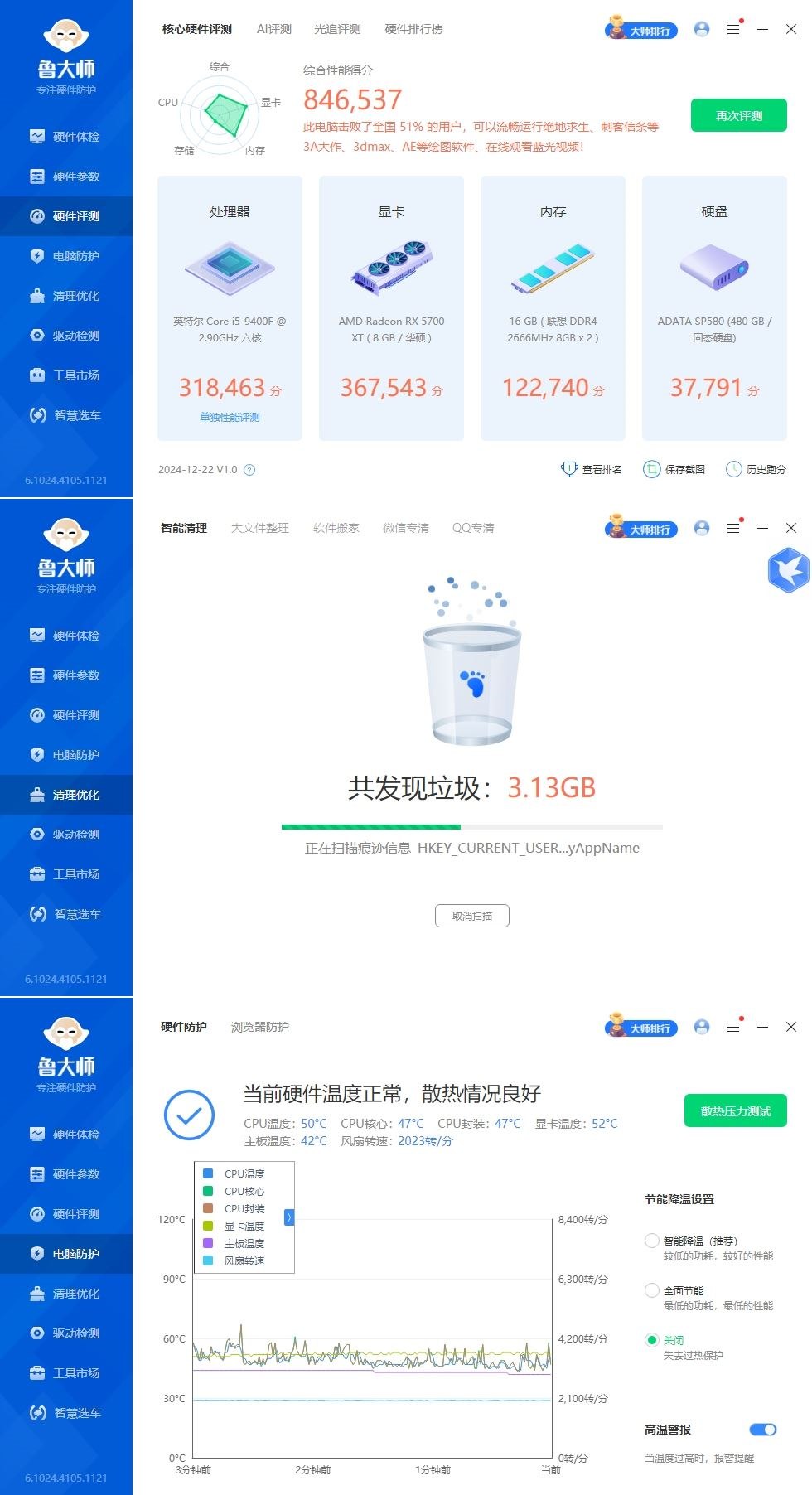 鲁大师特殊版来了！跑分、清理、硬件检测、无广，好用到爆！