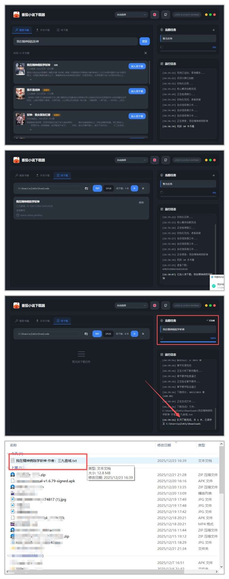 番茄小说下载工具2026.01.09一键下载番茄小说-神游资源网