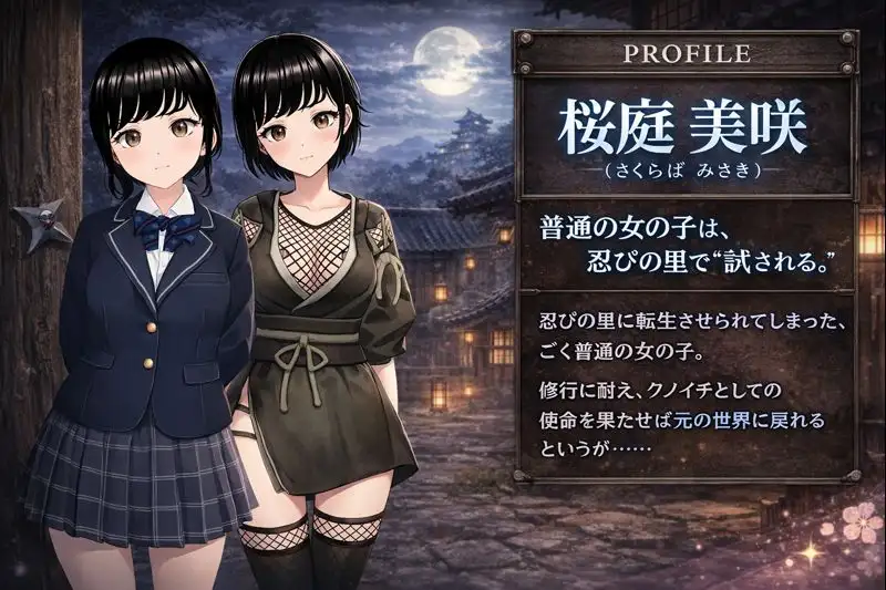 图片[1]-新作[日式RPG] 女忍者的心得就是要忍受羞耻感！? くのいちの心得は恥ずかしさに耐えることです！? AI汉化版+全回想存档 [1.30G]