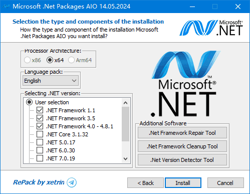 Microsoft .Net Packages AIO(.NET合集包) v13.01.2026