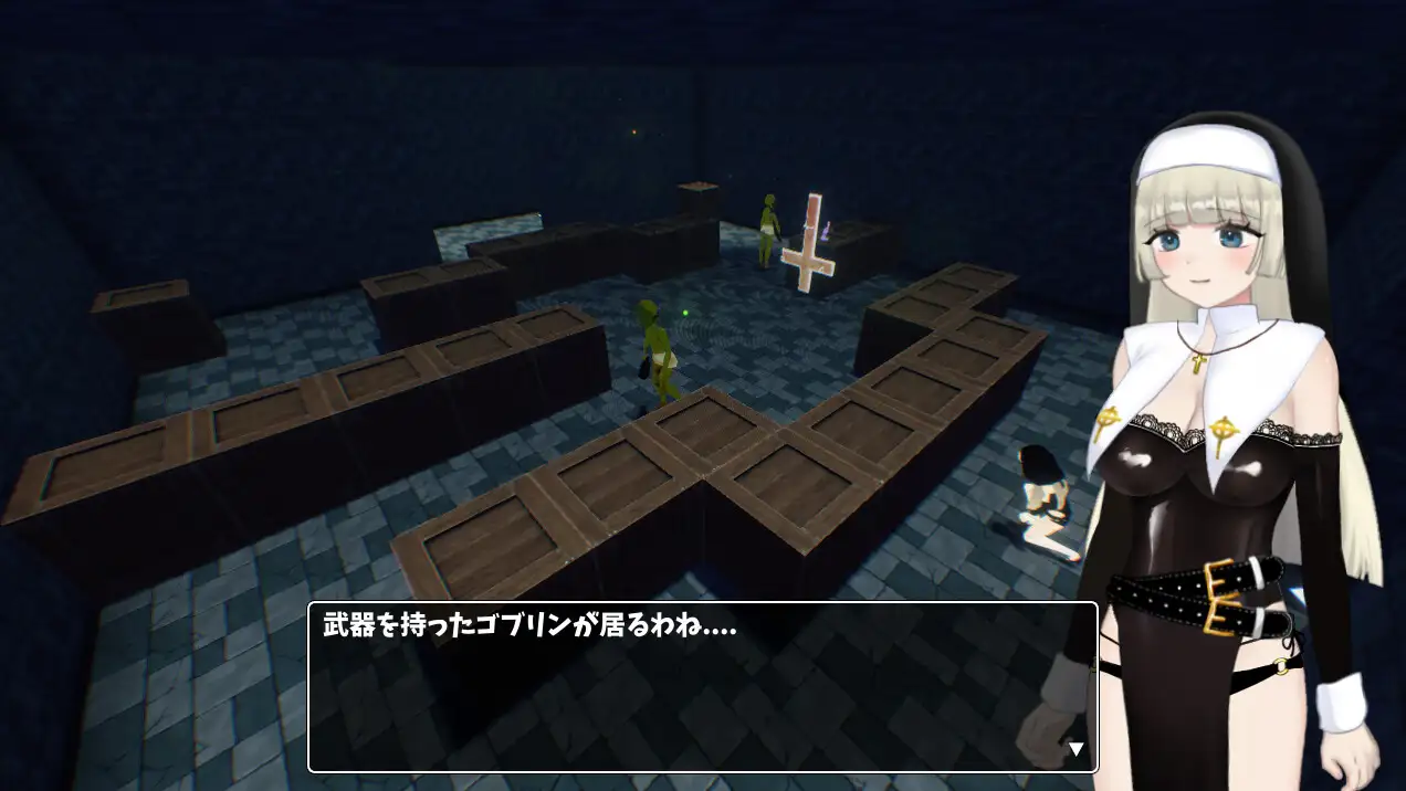 图片[1]-新作[互动3D/机械X/羞辱] 见习修女酱因为缺钱，决定闯荡淫靡陷阱迷宫！！ 見習いシスターちゃんは金欠の為、エロトラップダンジョンに潜ります!! v1.0.1 AI汉化版+存档 [1.0G]