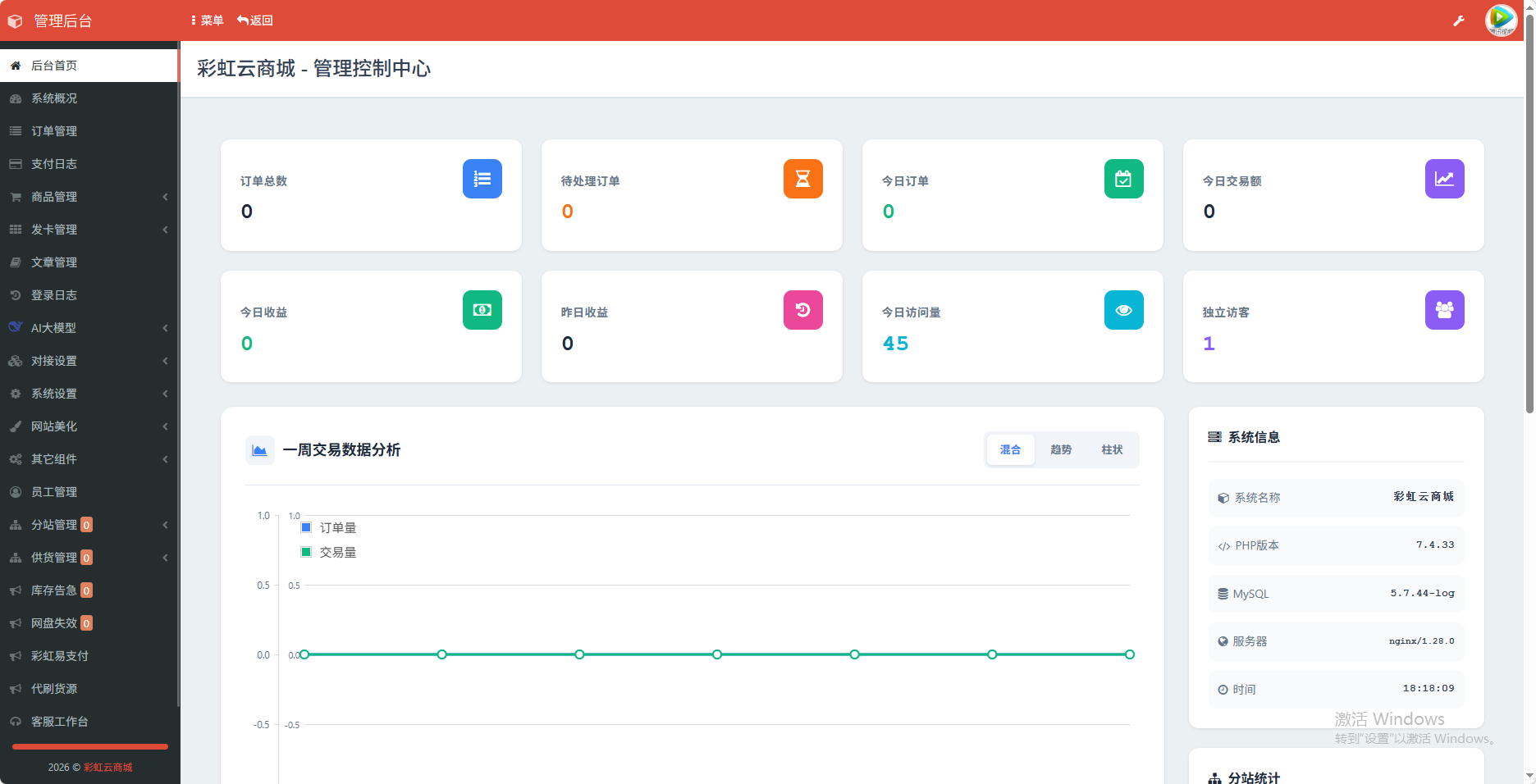 小杰云商城系统源码 完整版 全开源-神游资源网