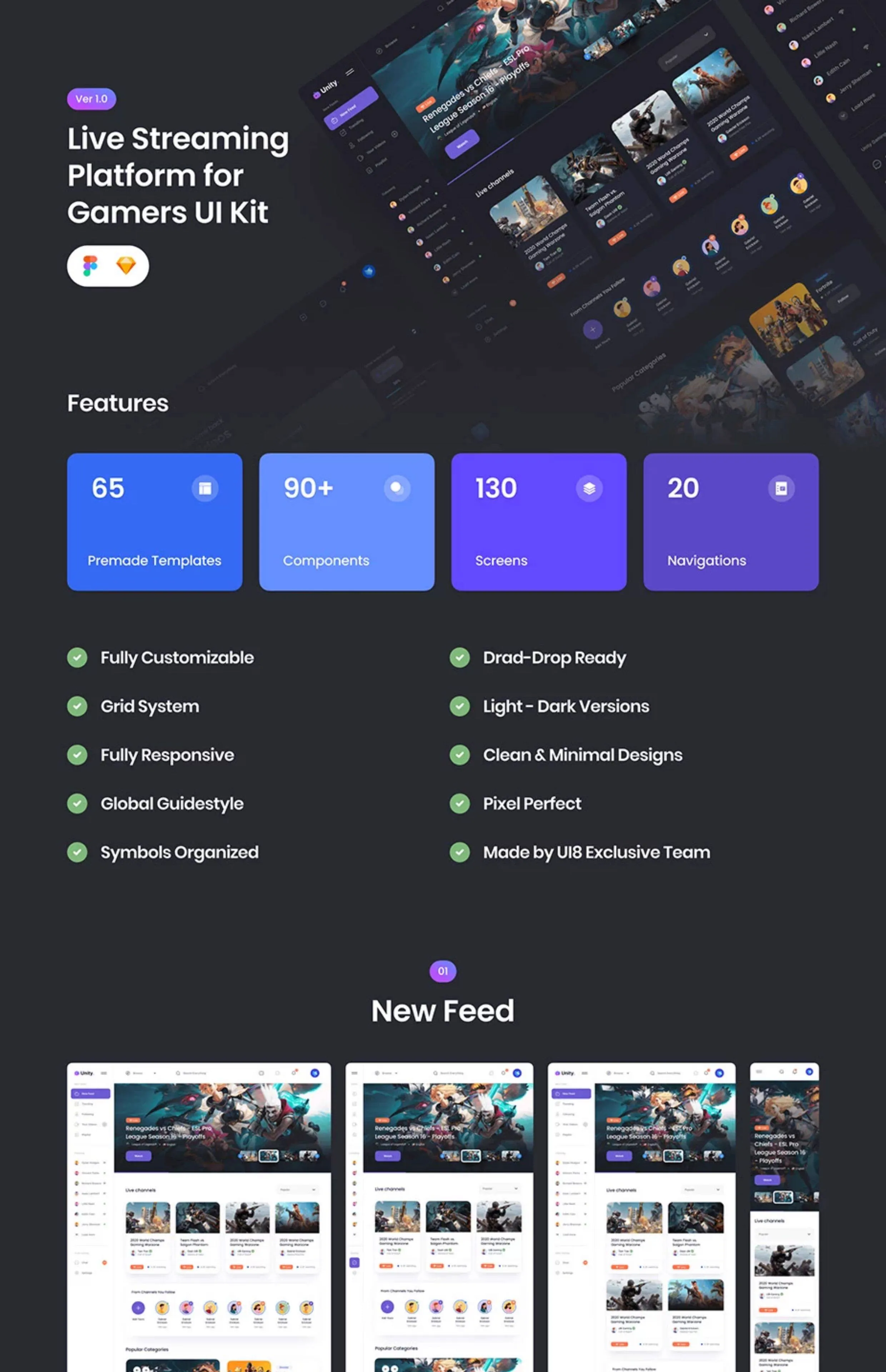 游戏APP后台管理系统HTML网站模板源码UI设计界面模板XD\SKETCH-神游资源网