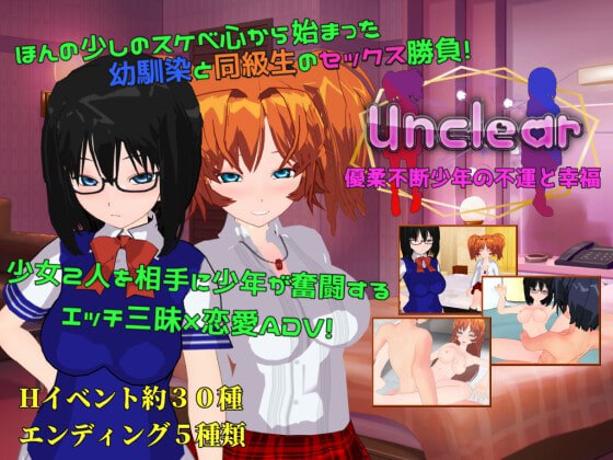 新汉化[日式RPG] 暧昧不明 优柔寡断少年的不幸与幸福 Unclear 優柔不断少年の不運と幸福 AI汉化版 [670M]