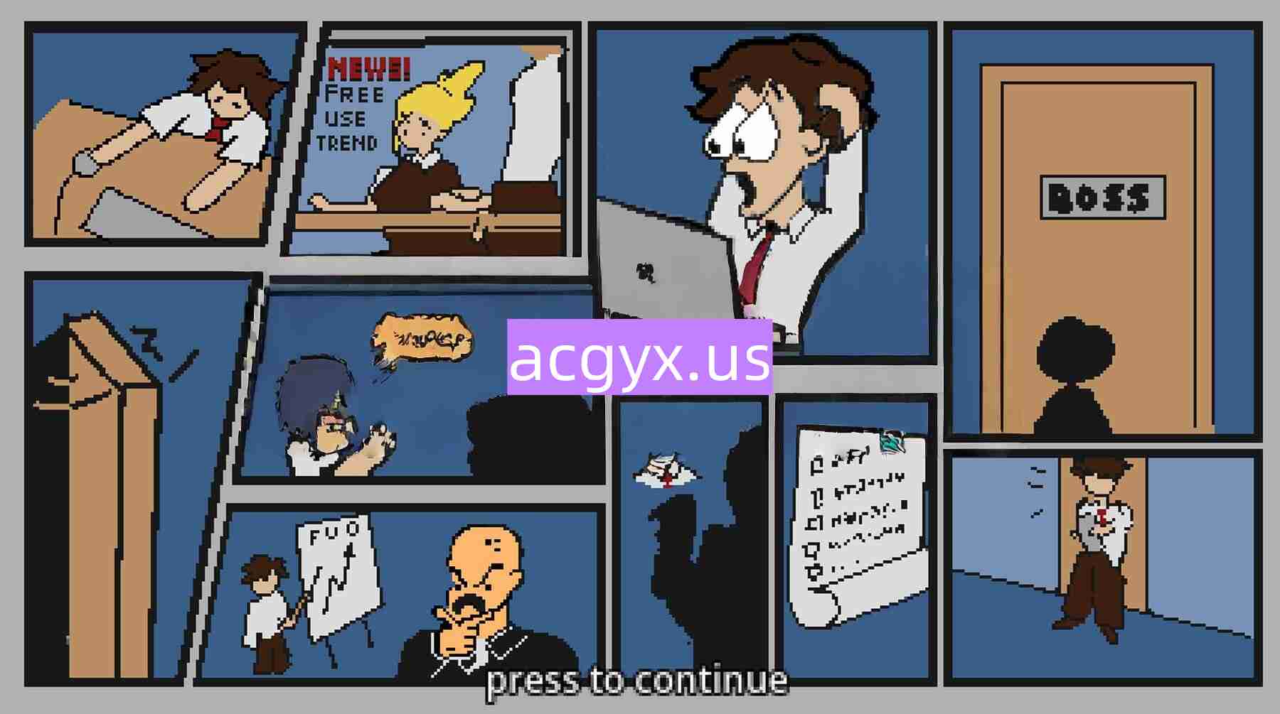 新作[沙盒RPG/像素动态] 自由使用办公室 Freeuse Office v1.0 生肉版 [140M]