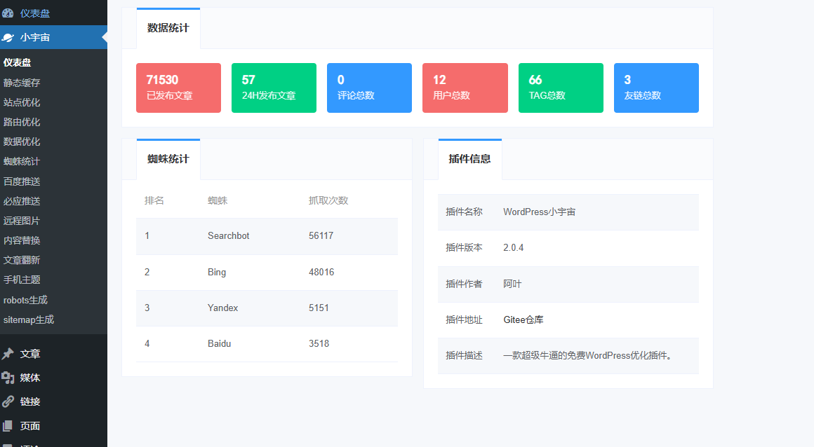 这可能是最牛逼的免费WordPress小宇宙优化插件了-神游资源网
