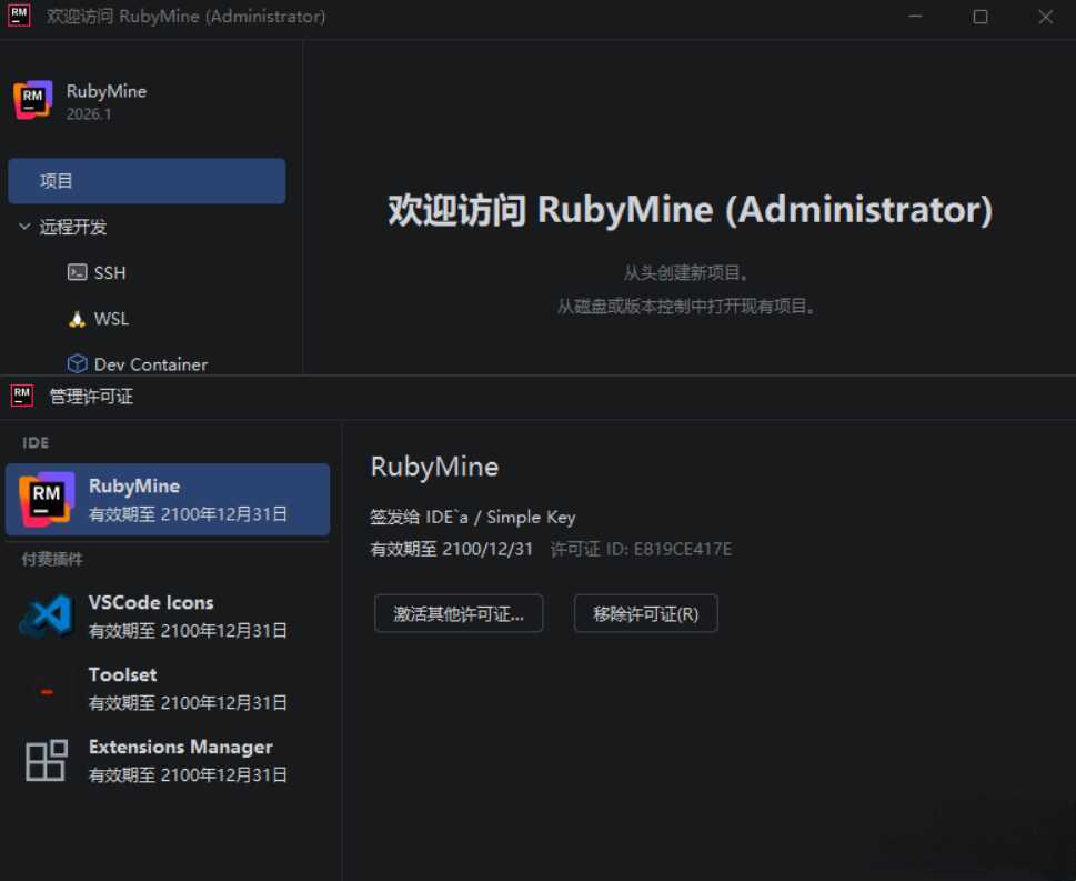 RubyMine v2026.1.0.0 高级版
