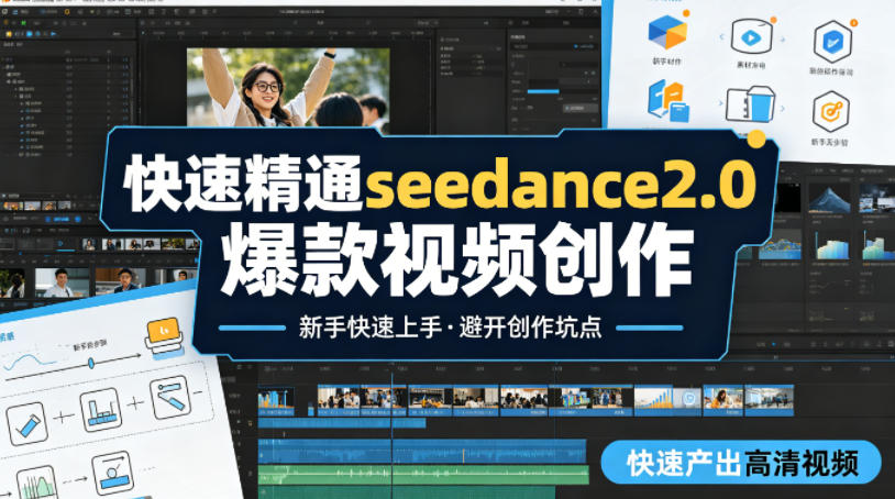快速精通seedance2.0爆款视频创作，快速产出高清视频，避开大量创作坑点，新手也能快速上手-神游资源网