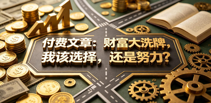 付费文章：财富大洗牌，我该选择，还是努力？-神游资源网