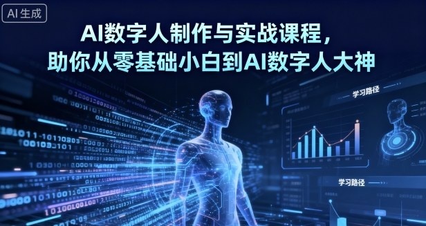 AI数字人制作 从零基础到大神-神游资源网