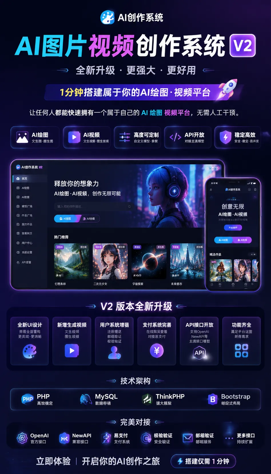 【全网首发】AI图片视频创作系统V2版本-神游资源网