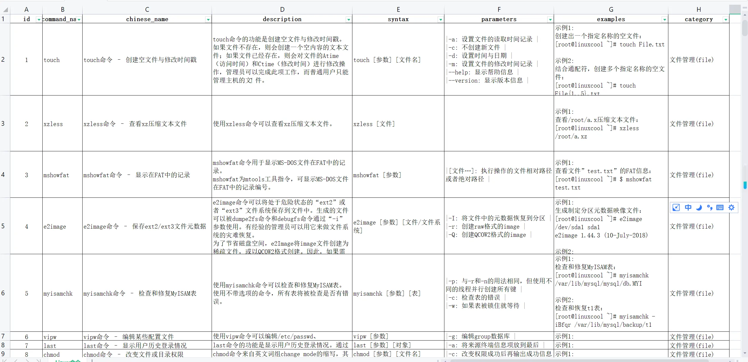自用整理的linux命令995条（sql+excel）-神游资源网