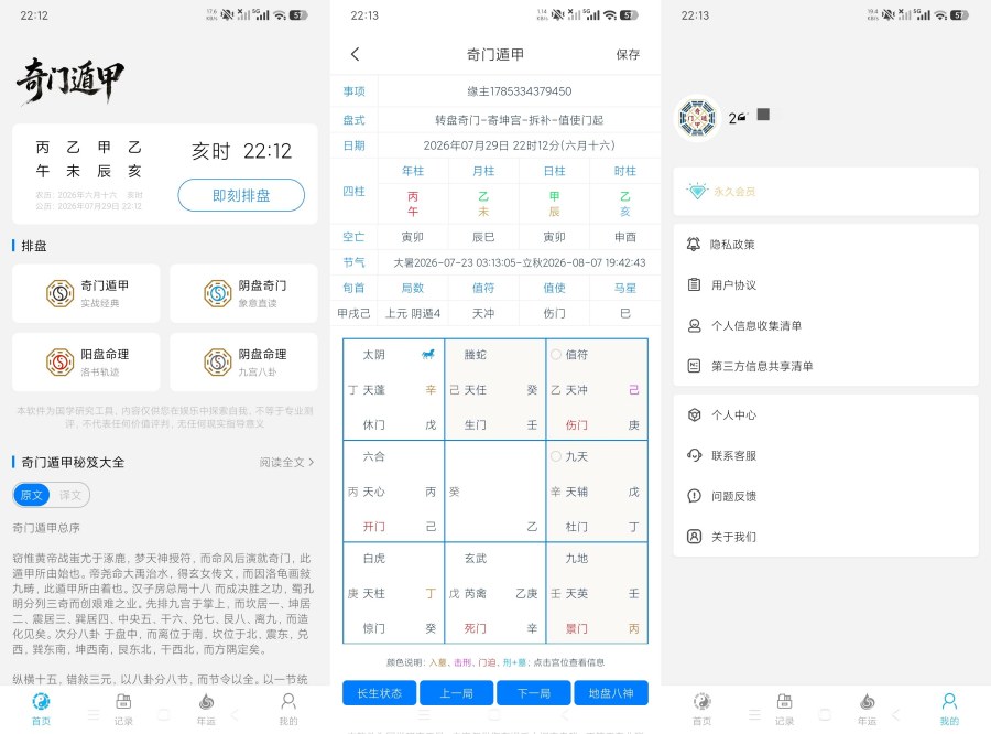 奇门1.0.8精准奇门遁甲排盘｜五运六气分析｜会员版-神游资源网