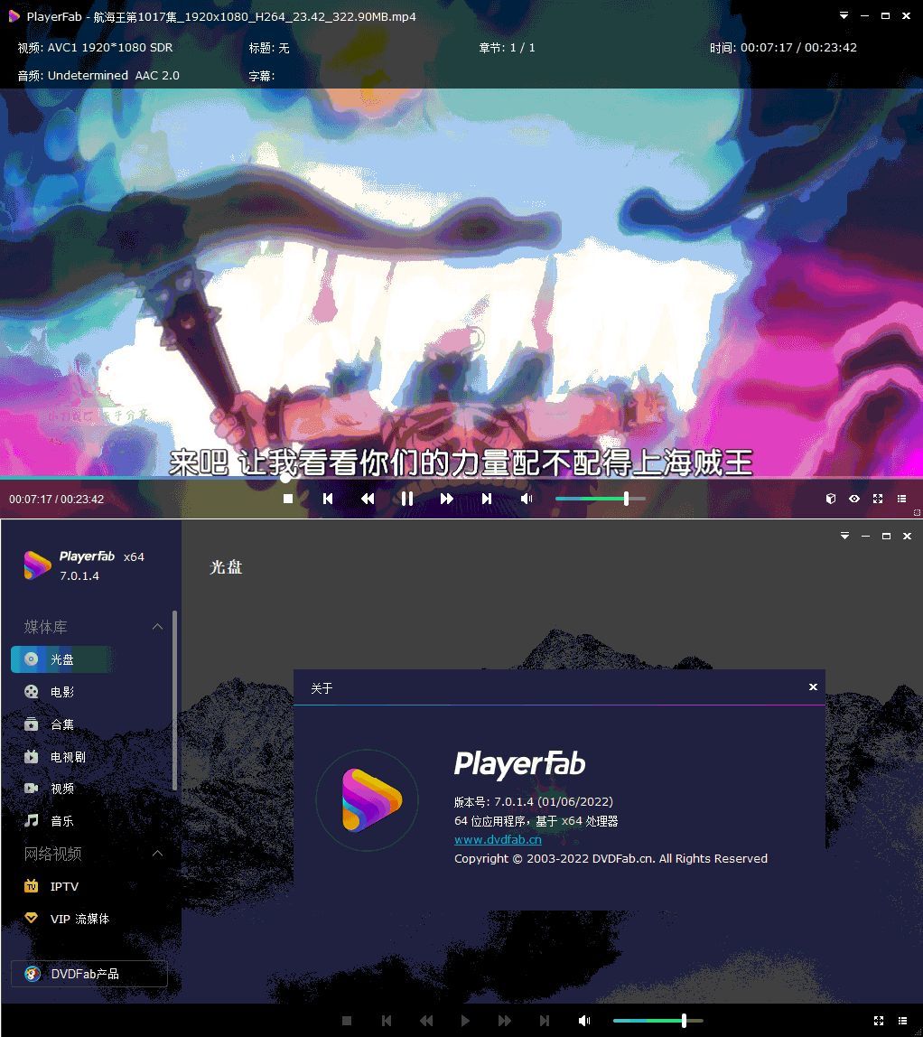 DVDFab Player 7.0.5.8中文版-神游资源网